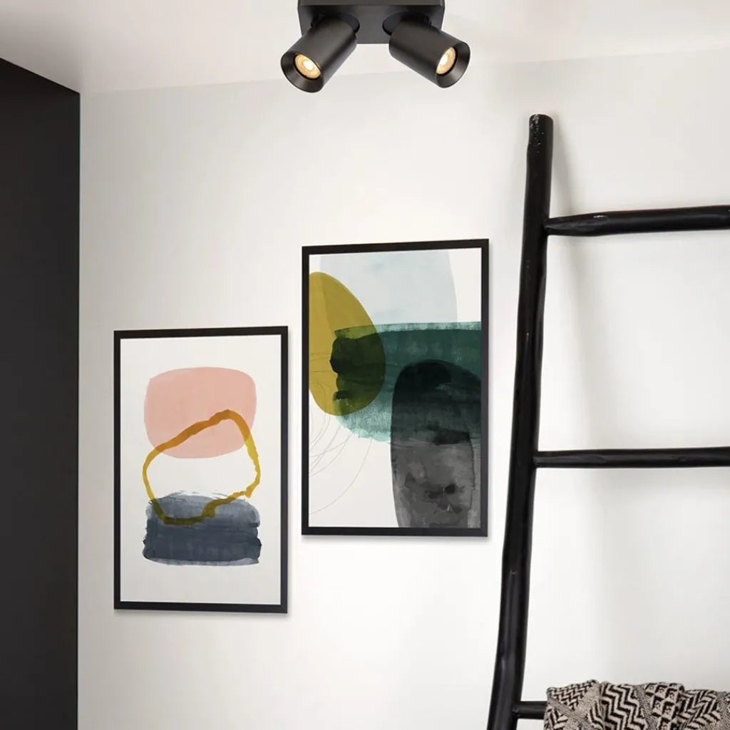 Plafondspot 2-lichts gunmetal incl. gu10>Straluma Cheap