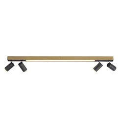 Plafondspot Pure Lines antraciet/hout cct>Straluma Fashion