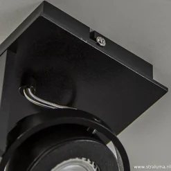 Plafondspot Quatro 1L zwart incl.gu10><noscript><img width=