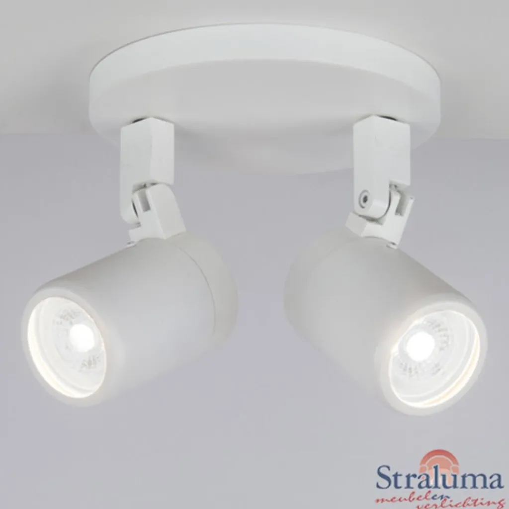 Plafondspot Rain 2L rond wit gu10 IP44>Straluma Cheap