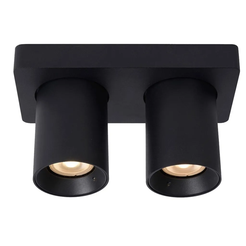 Plafondspot tube 2-L zwart incl.gu10 dtw>Straluma Cheap