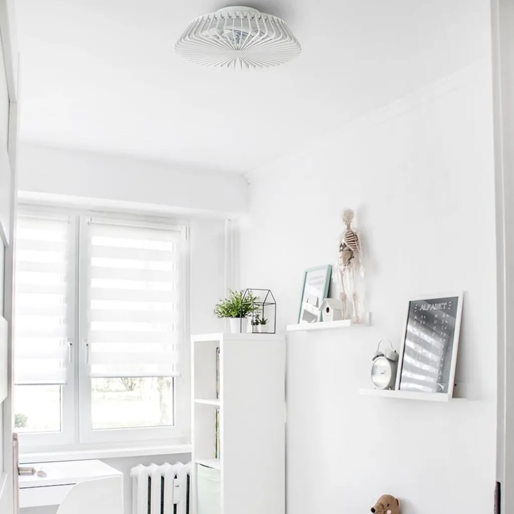 Plafondventilator mini wit inclusief dimbaar LED>Straluma Clearance