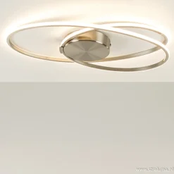 Plafonnière Eclipse nikkel led 3-st.dimb>Straluma Hot