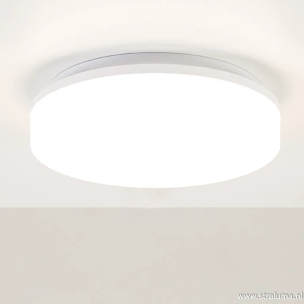 Plafonnière wit 27cm led 3000k IP44>Straluma Flash Sale