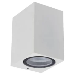 Rechthoekige buitenlamp downlighter mat wit>Straluma Best