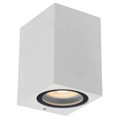 Rechthoekige buitenlamp downlighter mat wit>Straluma Best