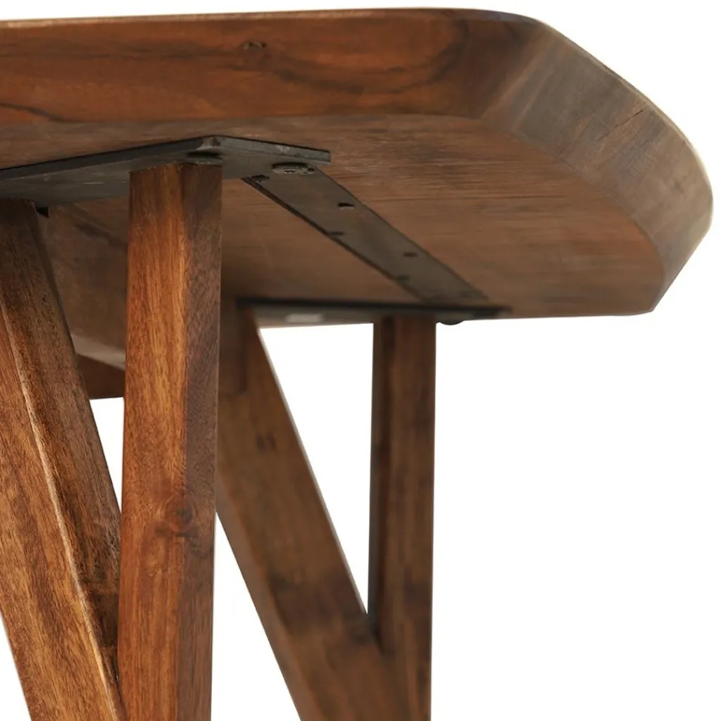 Rechthoekige eettafel Quenza acaciahout 200x100 cm>Straluma Online