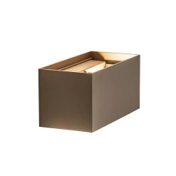 Rechthoekige LED buitenlamp aluminium bruin>Straluma Flash Sale
