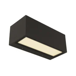 Rechthoekige LED buitenlamp up+down mat zwart>Straluma Cheap