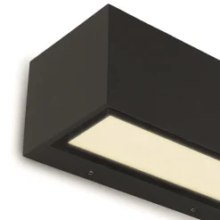Rechthoekige LED buitenlamp up+down mat zwart>Straluma Cheap