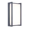 Rechthoekige LED buitenlamp donker grijs IP54>Straluma Sale