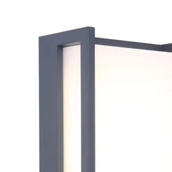 Rechthoekige LED buitenlamp donker grijs IP54>Straluma Sale