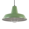 Retro metalen hanglamp groen met wit>Straluma Hot