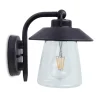 Robuuste buitenlamp wand zwart met roest en glas>Straluma Hot