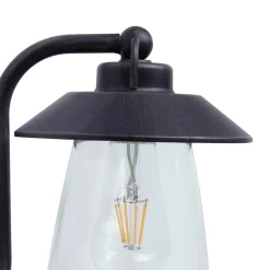 Robuuste buitenlamp wand zwart met roest en glas>Straluma Hot