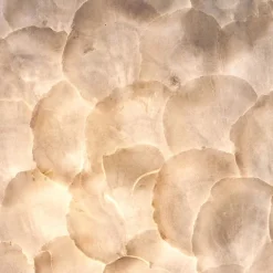 Romantische hanglamp bol creme schelp><noscript><img width=