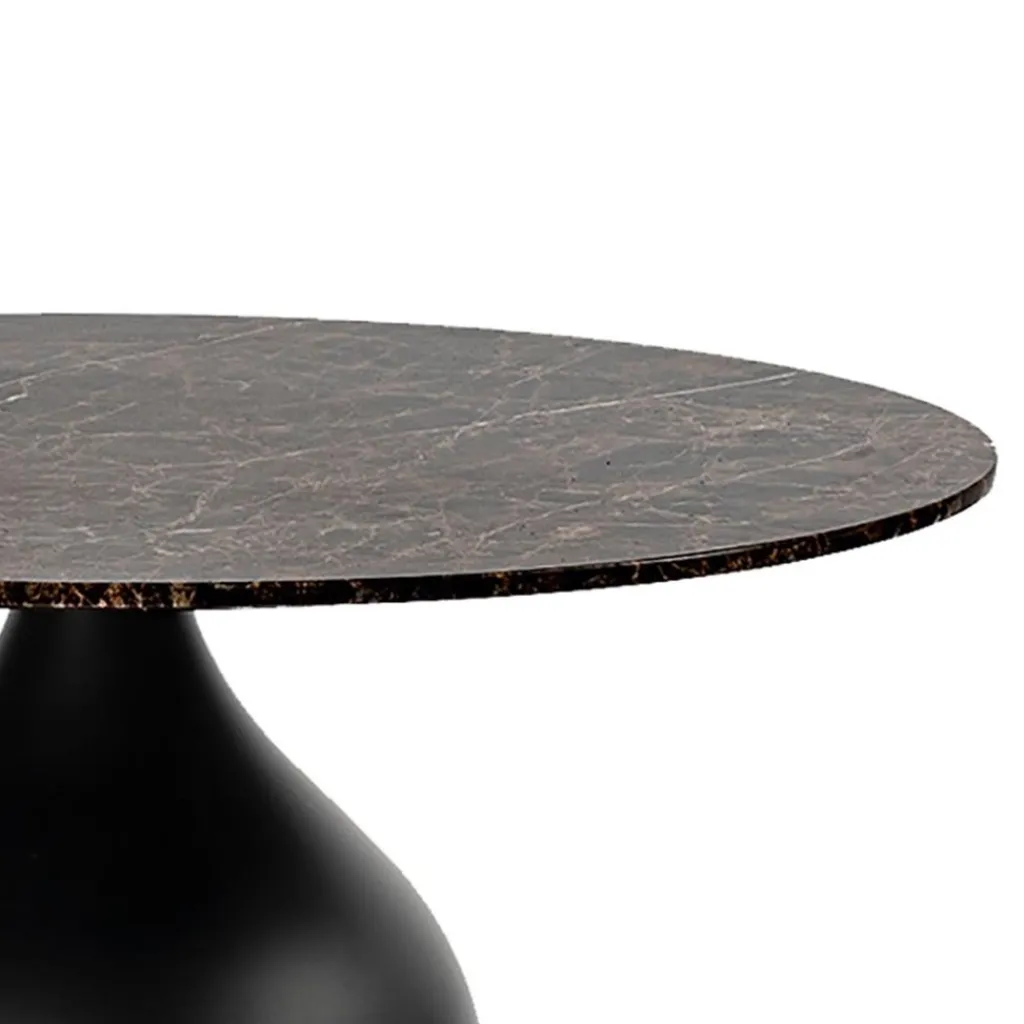 Ronde eetkamertafel bruin marmer Ø120 cm>Straluma Best