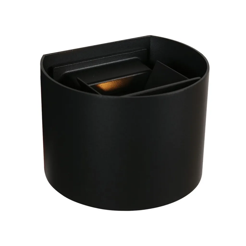 Ronde LED buitenlamp zwart inclusief lichtsensor>Straluma Best Sale