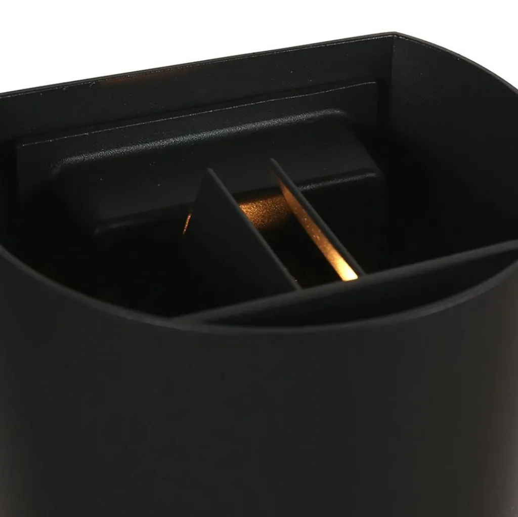 Ronde LED buitenlamp zwart inclusief lichtsensor>Straluma Best Sale
