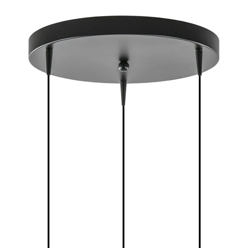 Ronde 3-Lichts LED hanglamp met gold fading glas>Straluma Best Sale