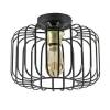 Ronde plafondlamp draad zwart met goud>Straluma New