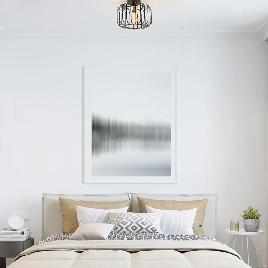 Ronde plafondlamp draad zwart met goud>Straluma New