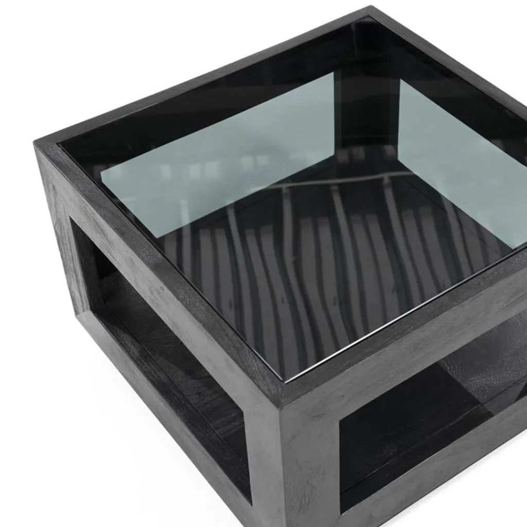 Salontafel Liam 60x60x40 cm - zwart>Straluma Best