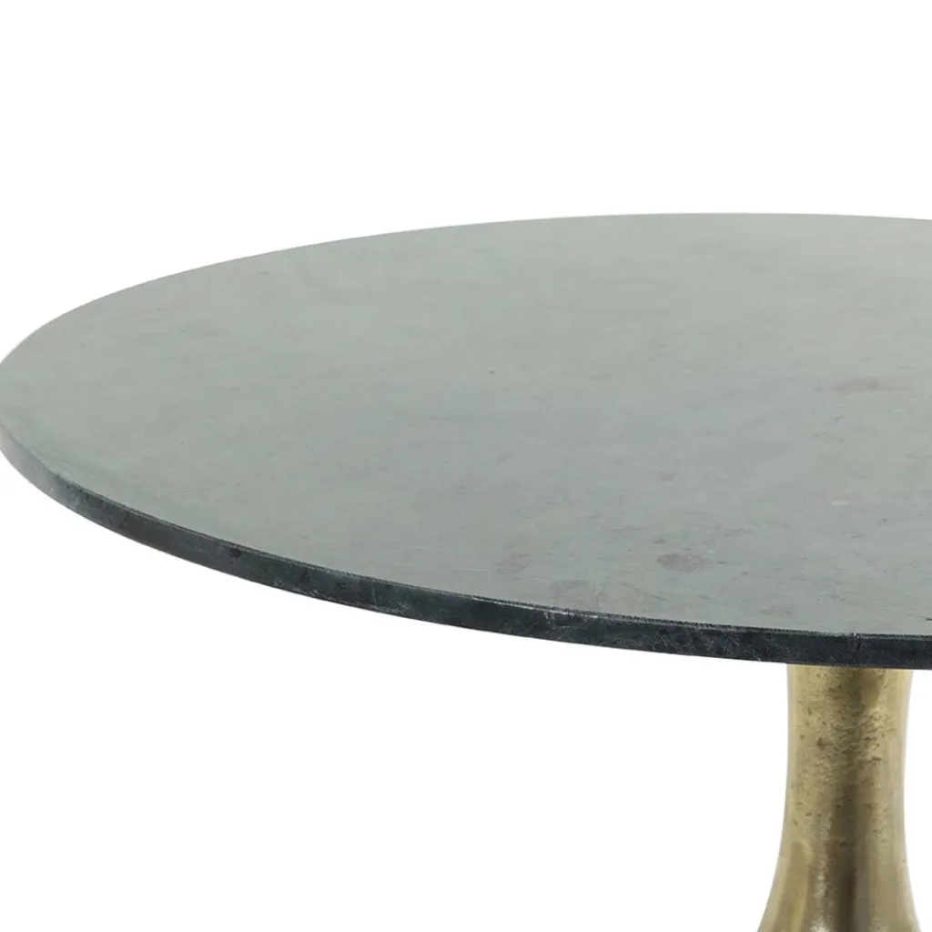 Salontafel Rickerd groen marmer met antiek bronzen poot>Straluma New