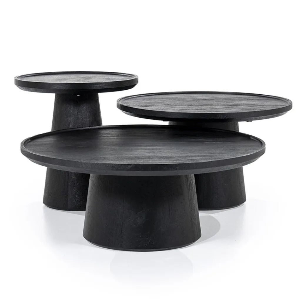 Salontafel Ron zwart 66x39 cm>Straluma Discount