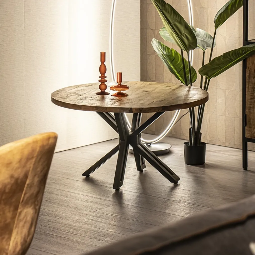 Salontafel Yana mangohout rond Ø80 cm>Straluma Online
