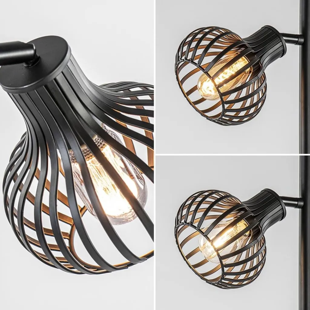 Scandinavische 2-lichts vloerlamp met draadkapjes>Straluma Online