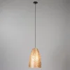 Schelpen hanglamp goud rond>Straluma Store