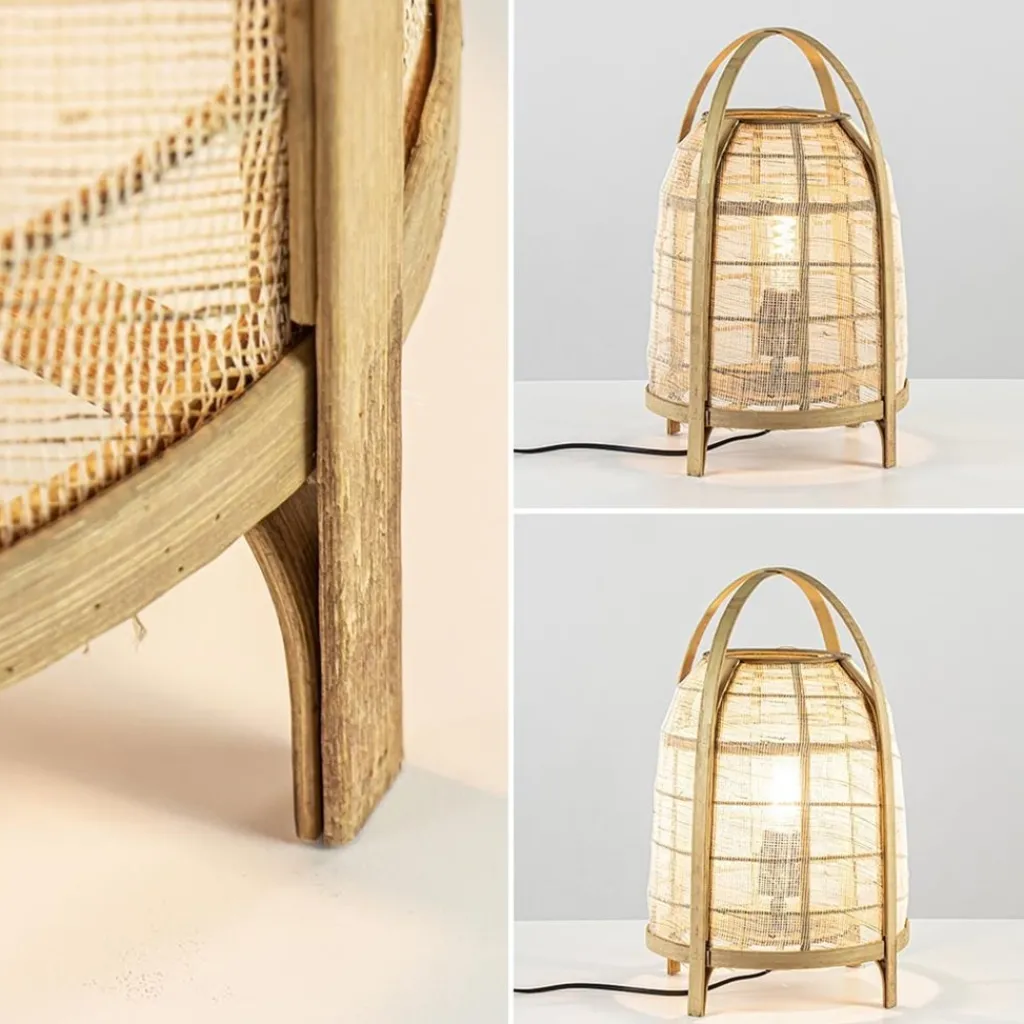 Sfeervolle tafellamp Jacinto naturel Light and Living>Straluma New