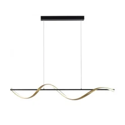 Smart hanglamp antraciet/goud inclusief remote>Straluma Discount