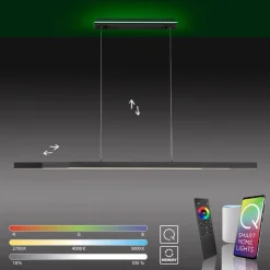 Smart hanglamp mat zwart verstelbaar><noscript><img width=