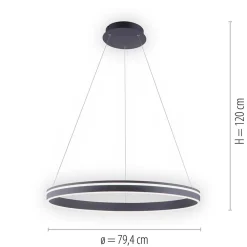 Smart hanglamp ring groot antraciet><noscript><img width=