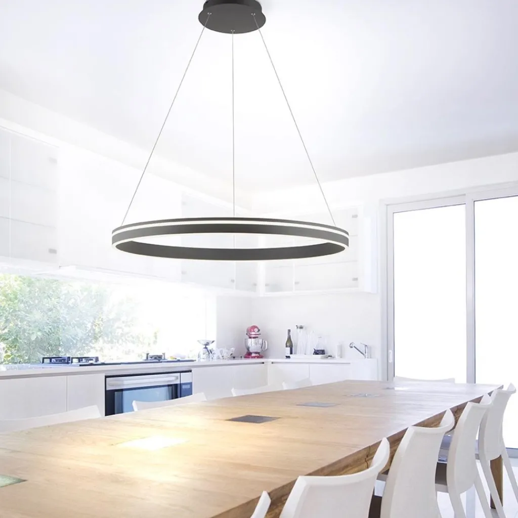 Smart hanglamp ring groot antraciet>Straluma Flash Sale