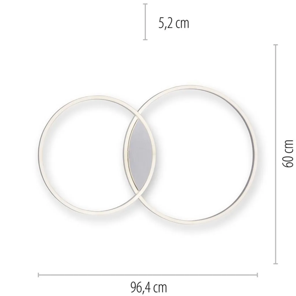Smart plafondlamp aluminium ringen dimbaar>Straluma Outlet