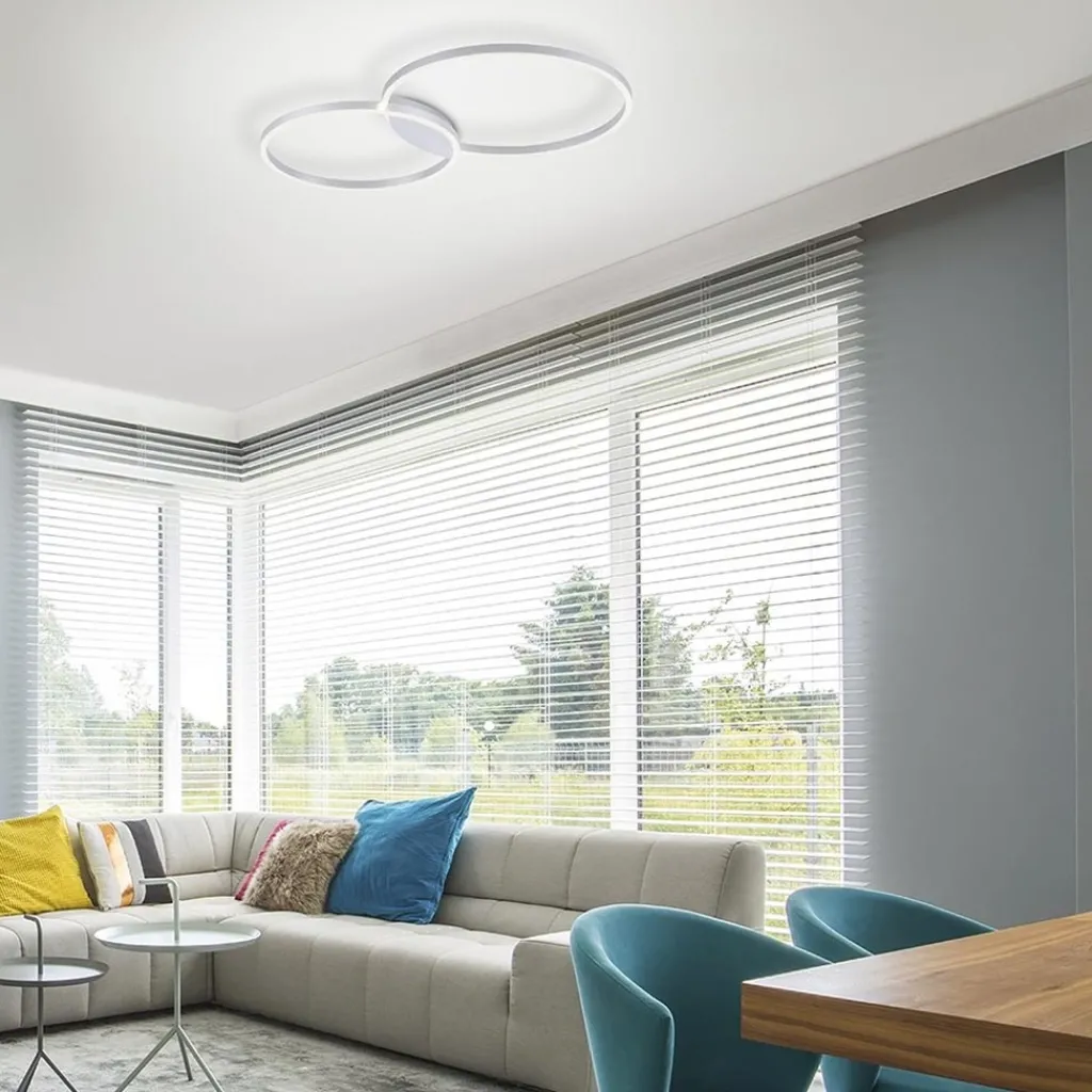 Smart plafondlamp aluminium ringen dimbaar>Straluma Outlet