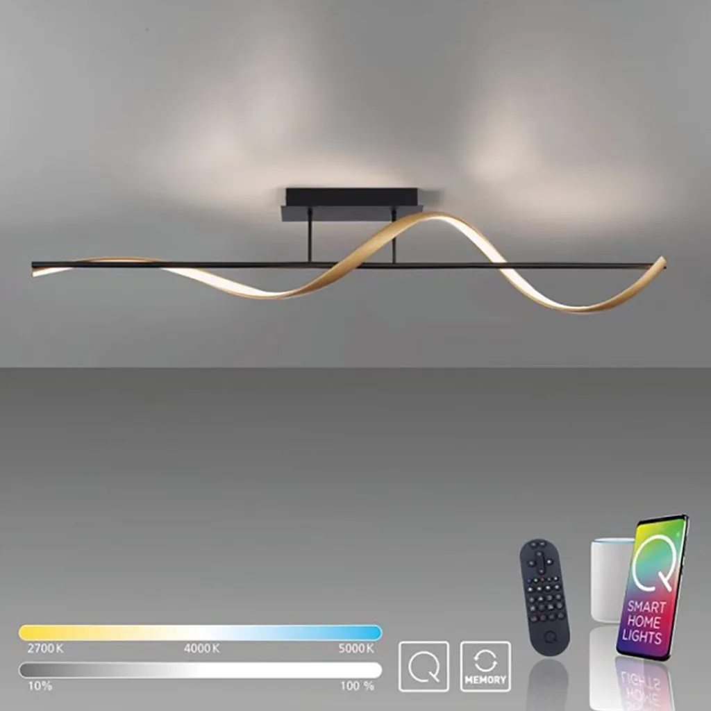 Smart plafondlamp spiraal antraciet/goud>Straluma Cheap