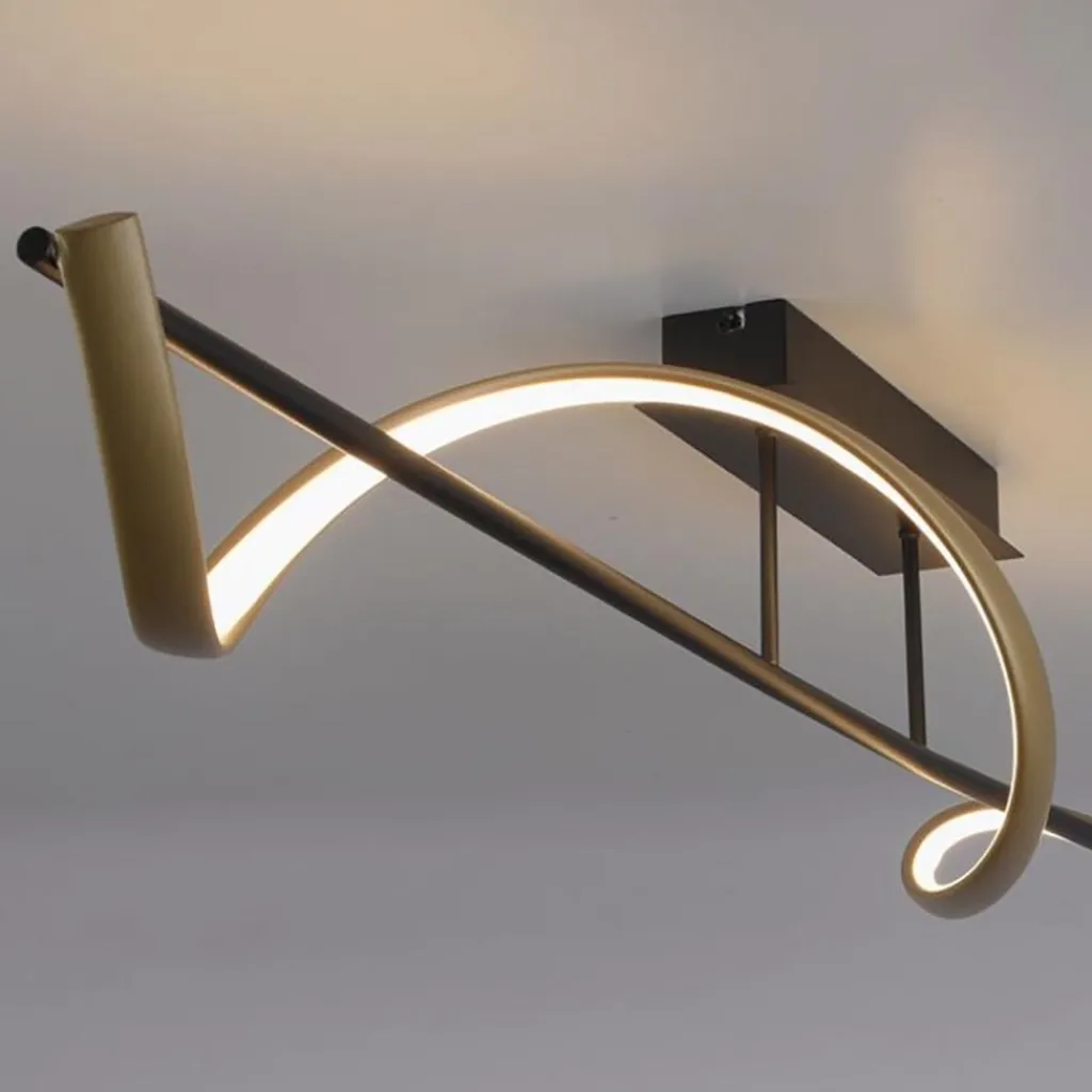 Smart plafondlamp spiraal antraciet/goud>Straluma Cheap