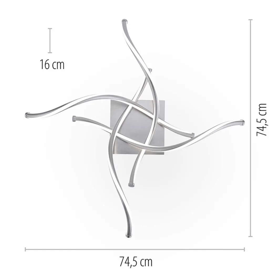 Smart plafondlamp spiraal nikkel modern>Straluma Cheap