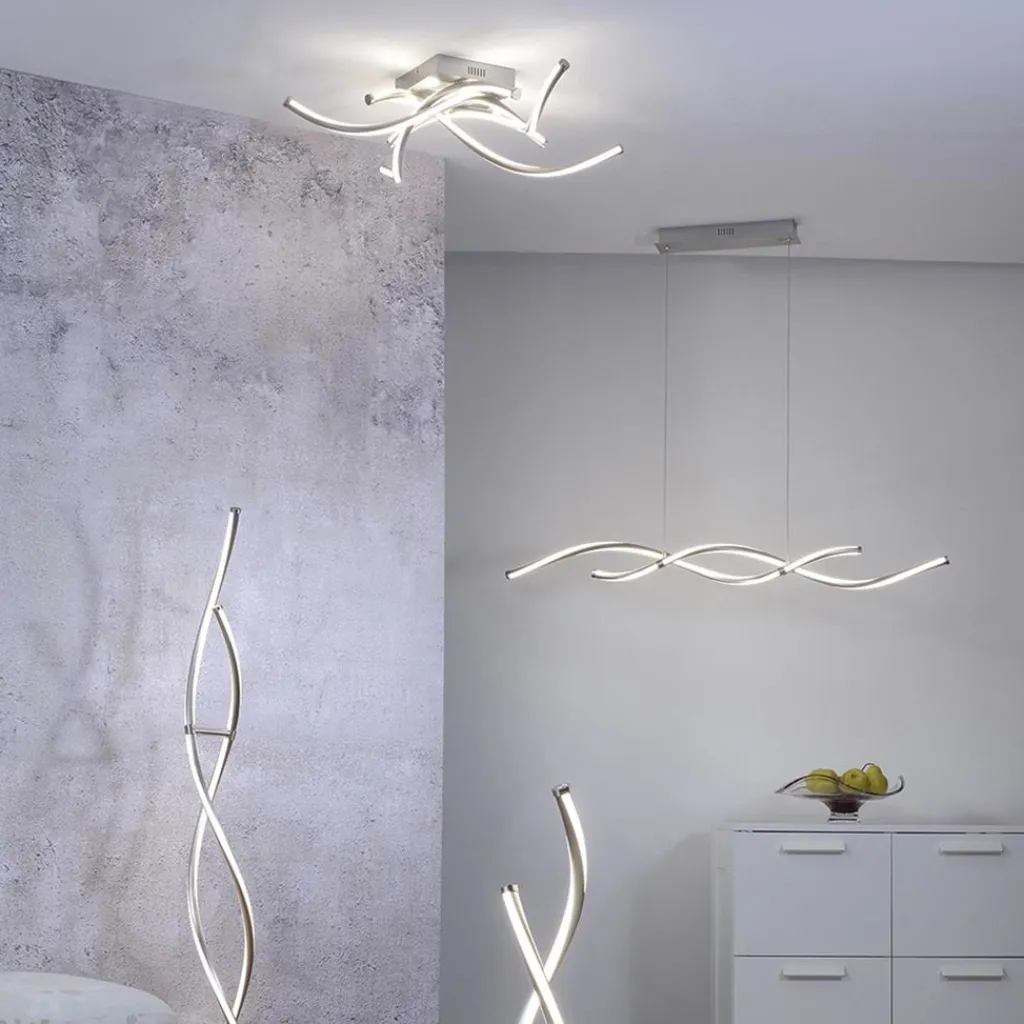 Smart plafondlamp spiraal nikkel modern>Straluma Cheap