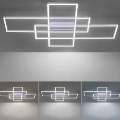 Smart plafond/wandlamp rechthoeken inclusief remote><noscript><img width=