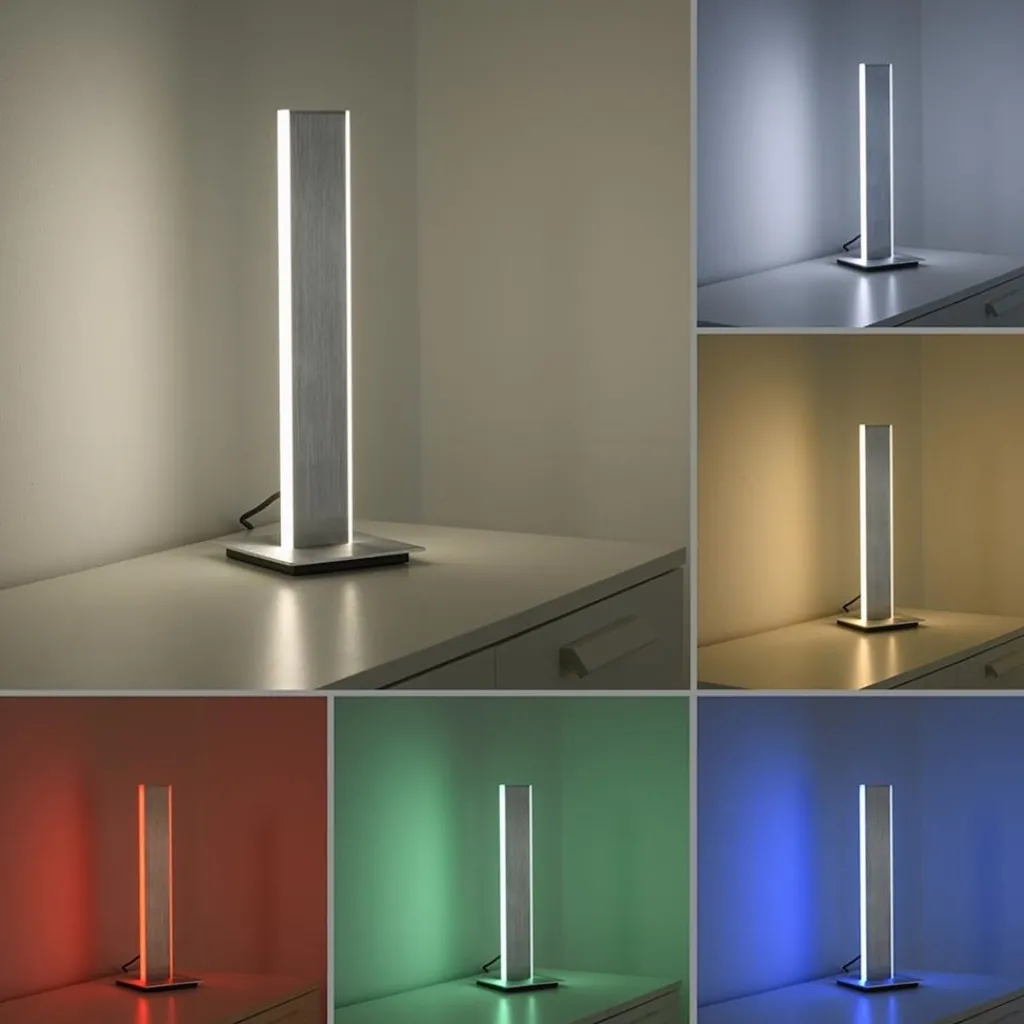 Smart tafellamp aluminium met 2 LED strips>Straluma Discount