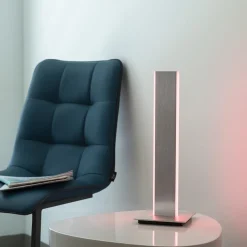 Smart tafellamp aluminium met 2 LED strips><noscript><img width=