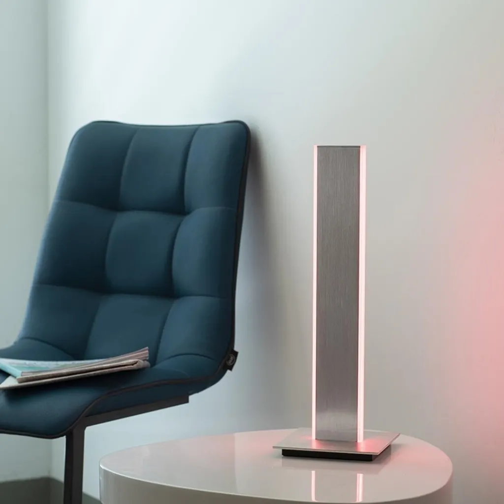 Smart tafellamp aluminium met 2 LED strips>Straluma Discount