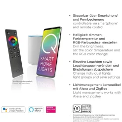 Smart vloerlamp 2-lichts aluminium><noscript><img width=