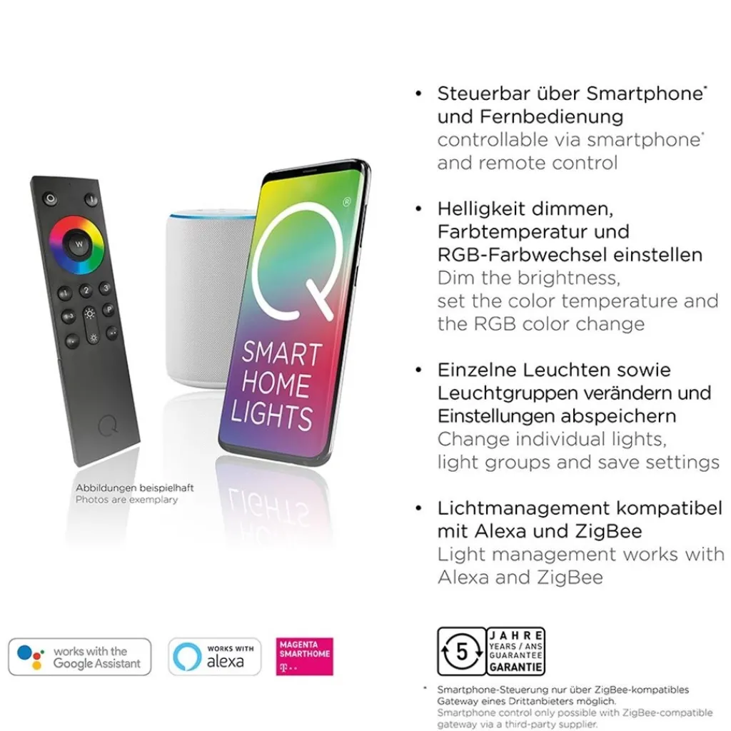 Smart vloerlamp 2-lichts aluminium>Straluma Online