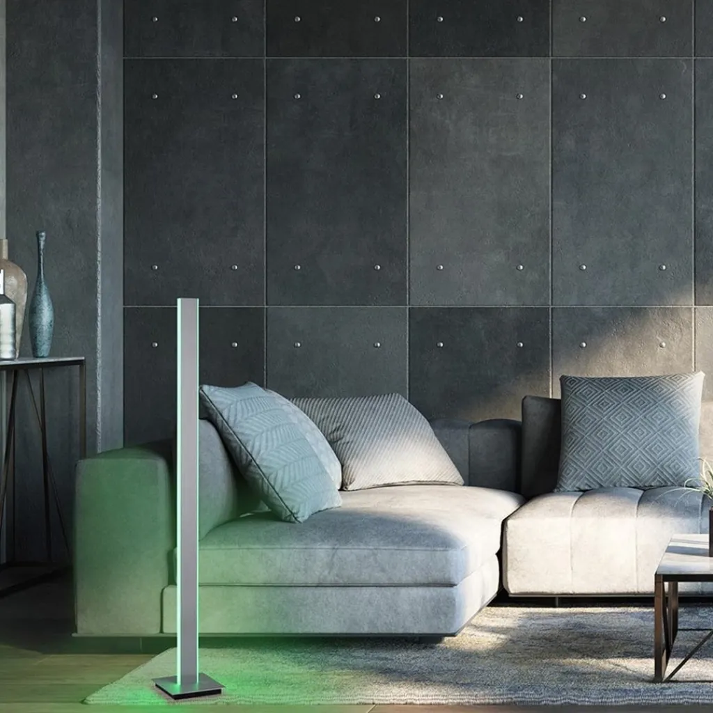 Smart vloerlamp 2-lichts aluminium>Straluma Online